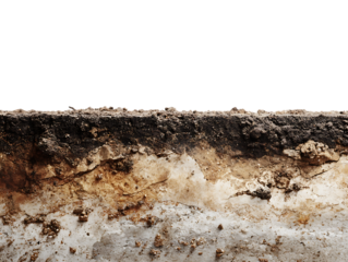 subsoil on white