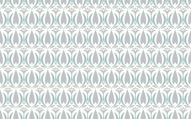 elegant ornate seamless pattern in pastel colors. Soft background with teardrop shapes designfor vertical wallpaper, upholstery, stationery. Art Deco inspired backdrop