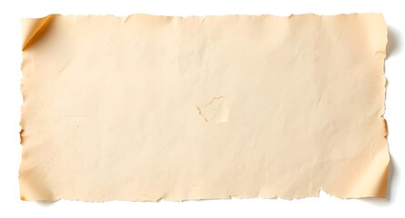 Obraz premium Aged parchment paper texture isolated on white background isolated on transparent background