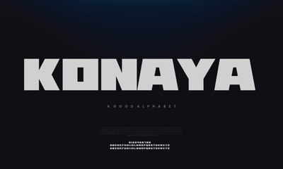 Abstract elegant modern alphabet with urban style template