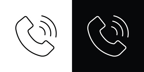 Telephone icon symbol template for graphic and web design collection logo vector illustration