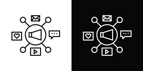 Social campaign icon symbol template for graphic and web design collection logo vector illustration