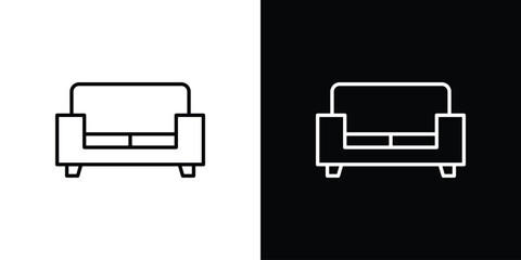Sofa icon symbol template for graphic and web design collection logo vector illustration