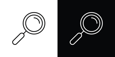 Search icon symbol template for graphic and web design collection logo vector illustration