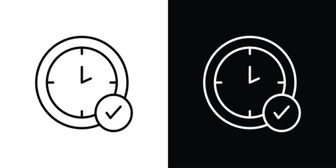 Save time icon symbol template for graphic and web design collection logo vector illustration