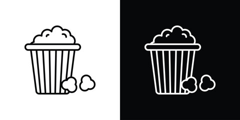 Popcorn icon symbol template for graphic and web design collection logo vector illustration