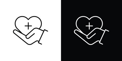 Medical support icon symbol template for graphic and web design collection logo vector illustration