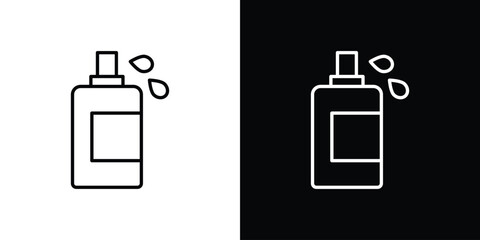 Liquid soap bottle icon symbol template for graphic and web design collection logo vector illustration