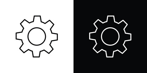 Gear icon symbol template for graphic and web design collection logo vector illustration