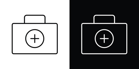 First aid box icon symbol template for graphic and web design collection logo vector illustration