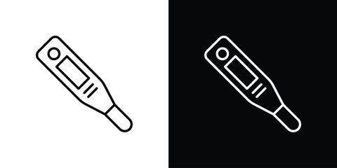 Digital thermometer icon symbol template for graphic and web design collection logo vector illustration