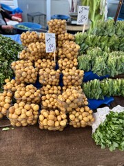 fresh vegetables at market