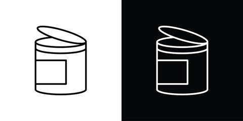 Canned food icon symbol template for graphic and web design collection logo vector illustration