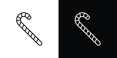 Candy Cane icon symbol template for graphic and web design collection logo vector illustration