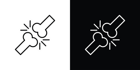 Bones icon symbol template for graphic and web design collection logo vector illustration