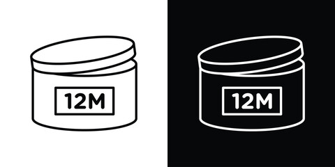 12M icon symbol template for graphic and web design collection logo vector illustration