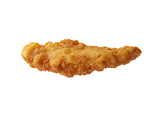 Crispy breaded chicken tenders isolated on transparent background