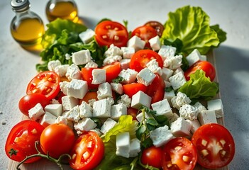 Deconstructed Greek salad