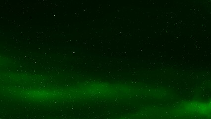 Green galaxy space background. Starry night sky background. Night sky with stars. New year, Christmas and all celebration backgrounds concept.