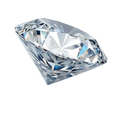 Faceted Gemstone Sparkle isolated on a transparent background diamond brilliant