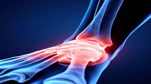 human foot x-ray red pain