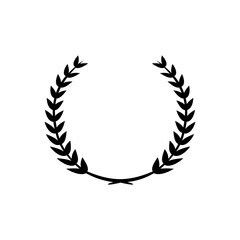 Laurel Wreath Vector Symbol of Victory and Achievement