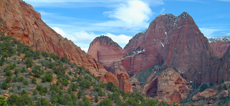 Zion National Park via Kolob Canyon Entrance