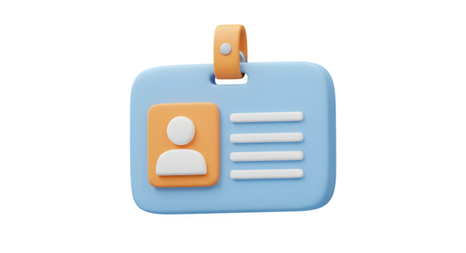 id, badge, identification clean simple clear high quality detailed closeup studio natural light copy space minimal modern stock photo for web for print background design template concept idea professi