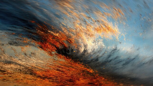 Abstract Painting With Vibrant Colors