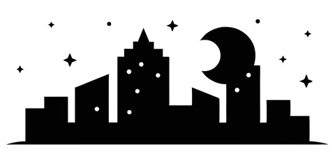 silhouette of the city