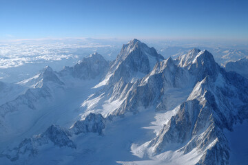 snow covered mountains