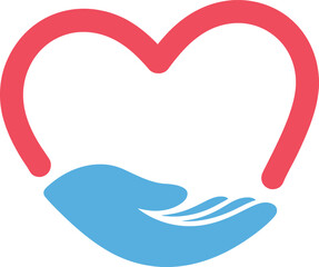 Heart logo vector art illustration