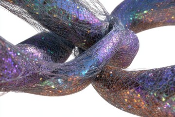 Abstract Holographic Glitter Links