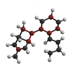 molecule structure isolated on transparent background, PNG, atom structure, molecule diagram, science PNG, molecular compound, molecular biology, 3D molecule