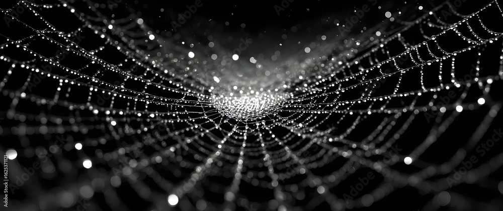Canvas Prints spider web line art vector