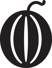 Watermelon Cartoon Icon silhouette Vector Design