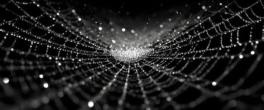 Spider web line art vector