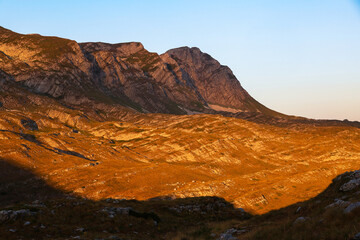 Scenic summer landscape in Durmitor National Park, Montenegro, Europe