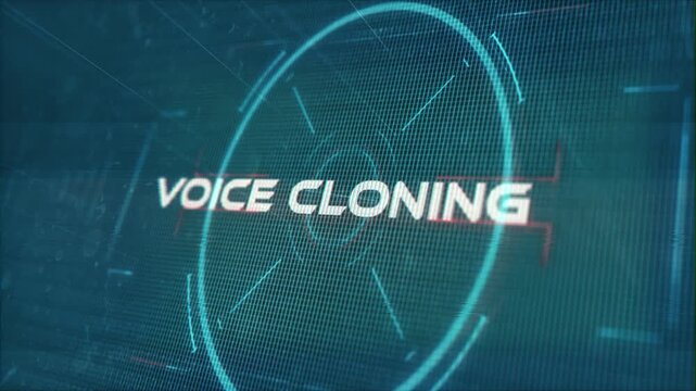 Voice Cloning words in Techno Sci-Fi