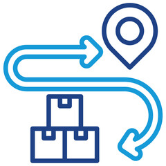 Logistics Route Icon