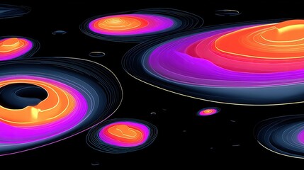 Abstract Colorful Geometric Space Design