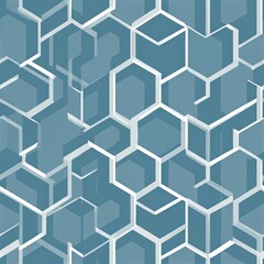 Polygonal polygons nested tightly constructing orderly geometric precision in this clean-cut seamless pattern