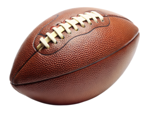 American football isolated on transparent background