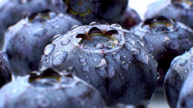 water drops on a black background generate vo 2