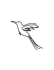 Obraz premium vector illustration of a flying bird