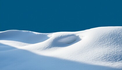 attractive snowdrift isolated on a blank background winter snow landscape a giant snow drift