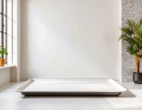  A flat tray