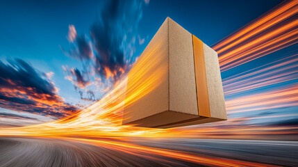 スピーディーな物流：雲間を飛ぶ荷物とスピード感