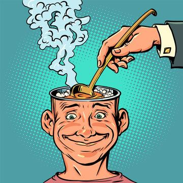 Government indoctrination. Third party brainwashing. Privacy and freedom of thought issues.