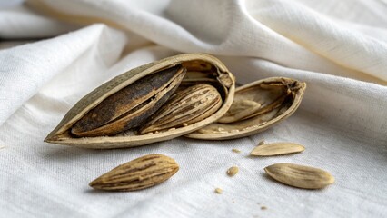 almonds in a basket